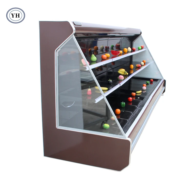 Custom Supermarket Refrigeration Equipment Vegetable Refrigerator Fruit Storage Frozen Food Display Freezer Display Cooler LFG-D
