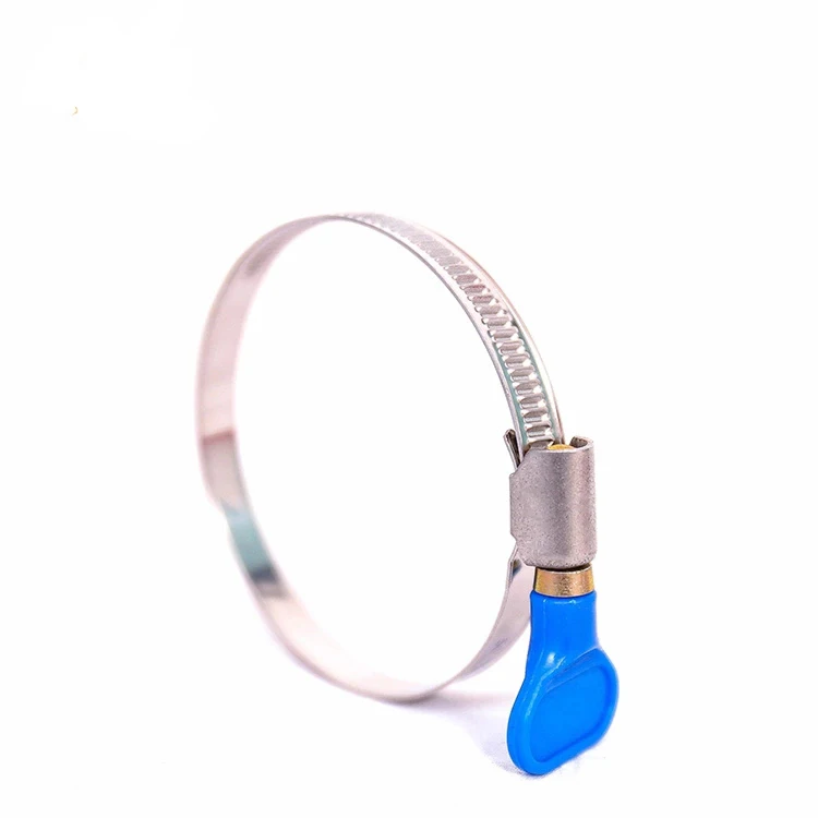 German type c clamp steel butterfly screw cable clamps steel with turn key hose clamp wing nut