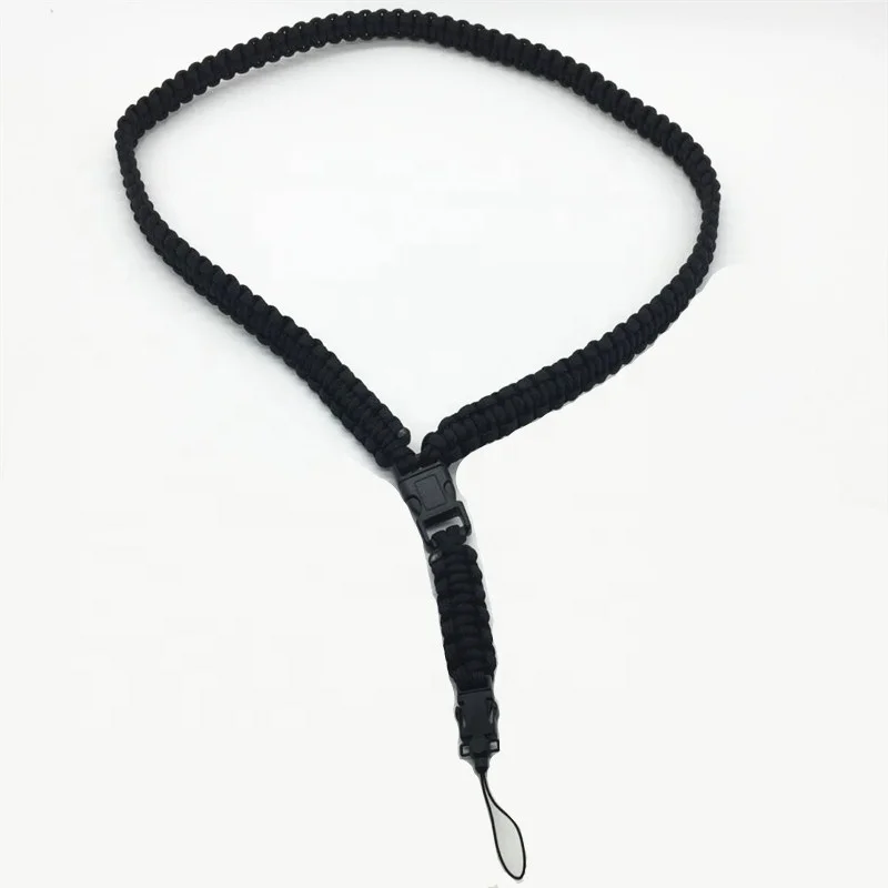 Nylon rope weave necklace paracord lanyard for mobile phone ID card