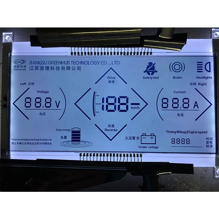 Четырехколесный ЖК-дисплей для экскурсионного автомобиля, электромобиля, Большой приборной панели HTN с положительным полным коэффициентом пропускания