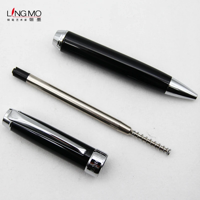 Shanghai Lingmo High Quality Design Ballpoint Pen OEM Logo Luxury Metal Ball Pen for Gift