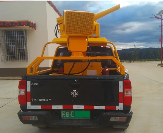 Защита безопасности солнечной электростанции приводит птиц подвижной направленного сильный звук волна машина