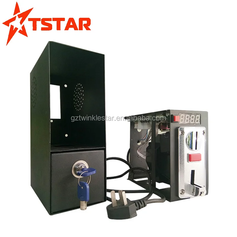 Programmable Multi Coin Acceptor Coin Operated Electric Timer Controller Box For Massage Chair / Washing Machine