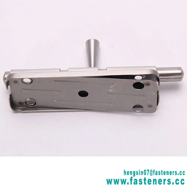 High-quality  Home Door Security Guard sliding mortise Latch Bolt Gate Door Lock Stainless Steel Spring Loaded