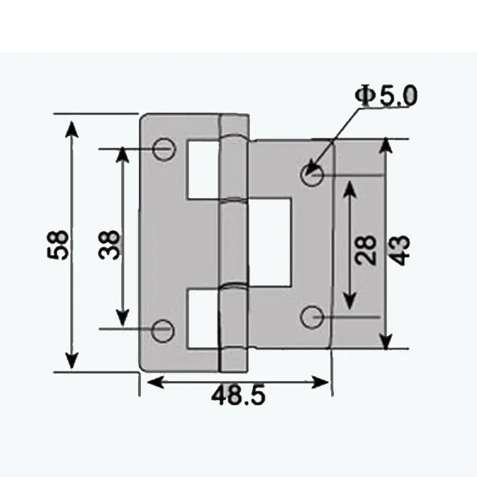 FAYSHING Take Apart Hinge - Lift Off Removable Hinge for Flight Case Cabinet Door Lid FS5030
