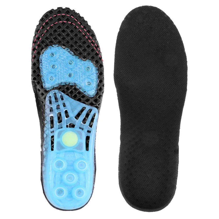 Tpu Gel Shock Absorption Anti-Skid Sports Insole Sweat-Absorbent Breathable Spring Insole Orthopedic Shoe Inserts HA00803