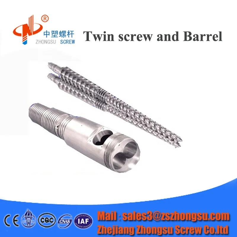 hot selling conical twin screw and barrel /twin screw extruder qearbox for pipe & profile