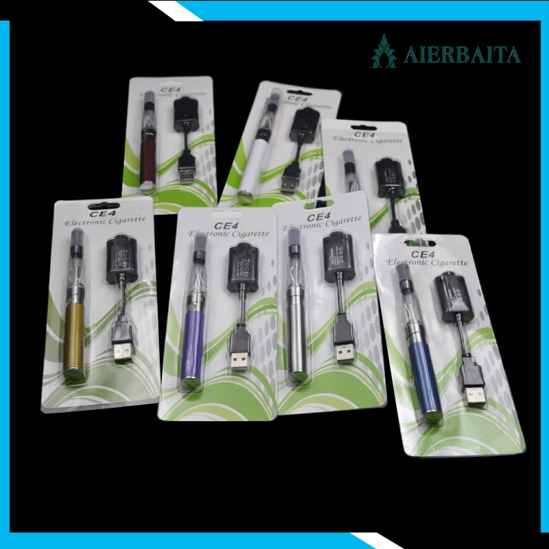 Wholesale new arrival electronic cigarette ego ce4 blister kit electronic smoke hookah pen