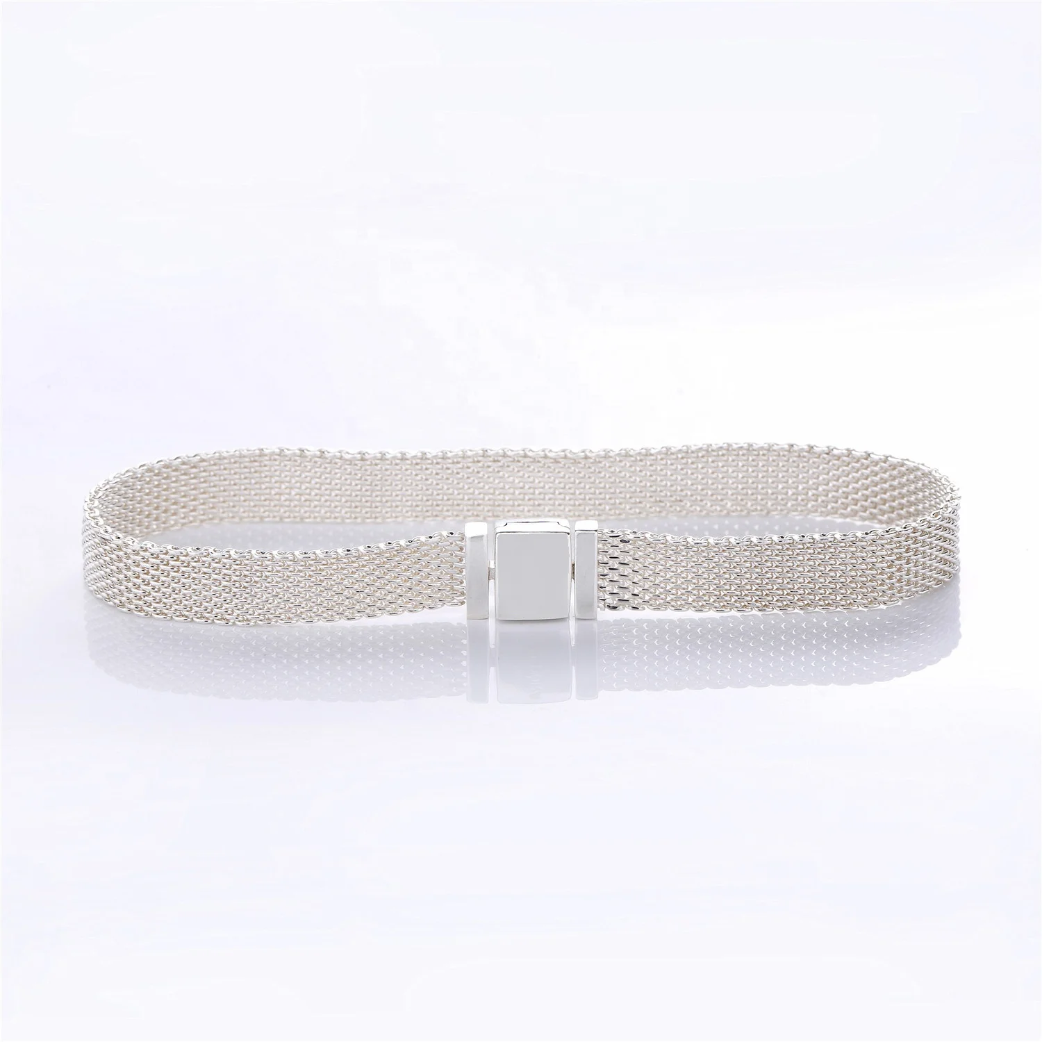 925 Sterling Silver Reflexions Bracelet cuban link chain bracelet 2019 new arrivals
