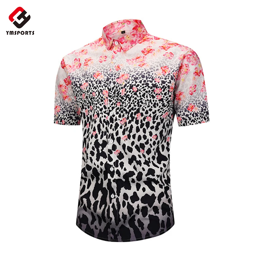 Factory Direct Rayon Colorful Printed Hawaiian Shirts Wholesale Cheap Beach Shirts For Men