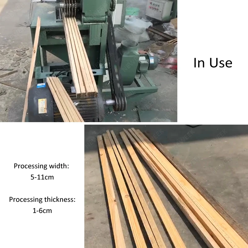 NEWEEK sawmill square timber four sided wood planer saw machine