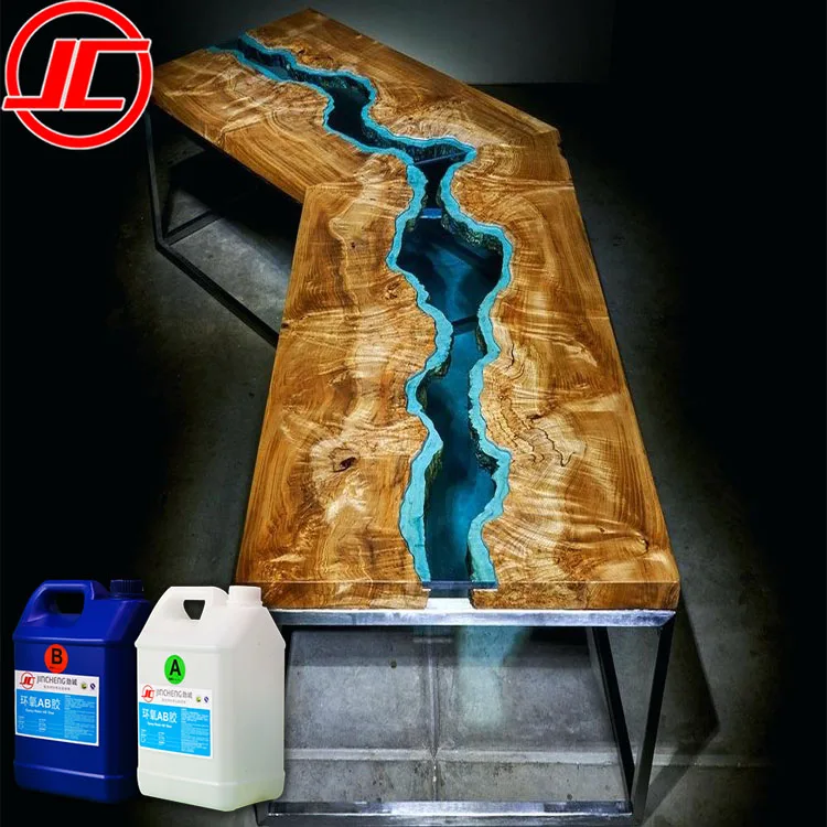 
Resina de madera Mesa de resina cristalina Barra transparente Resina de epoxi 