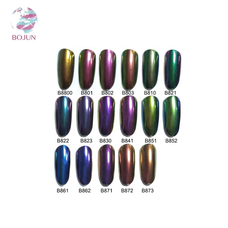 Lower Price Nail Flakes Chameleon Powder Chrome Color Changing Pigment