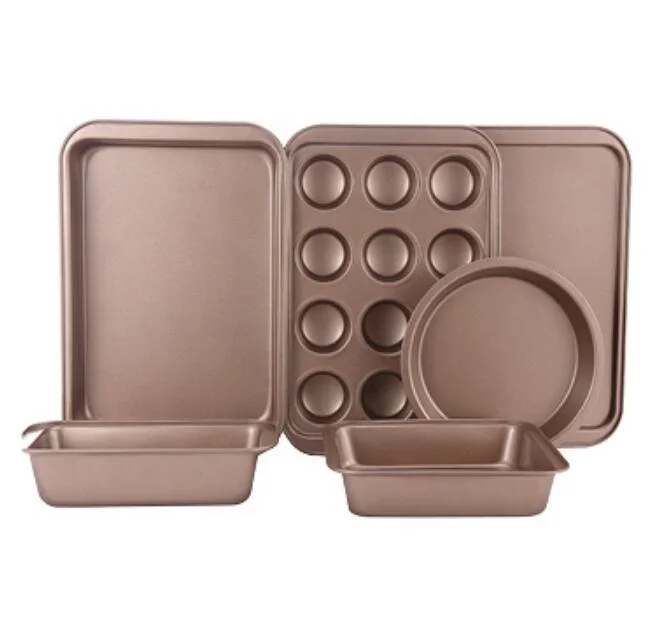 
K-551-RG 6PC Bakeware Set with Gold Coating 