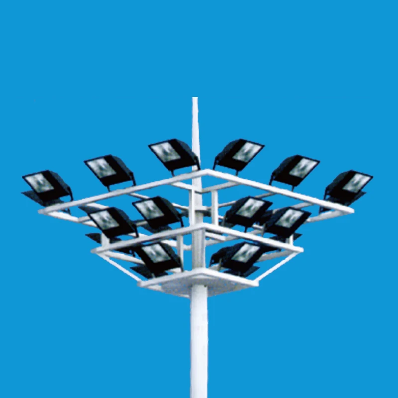 Football stadium post 30m high mast lighting pole drawing