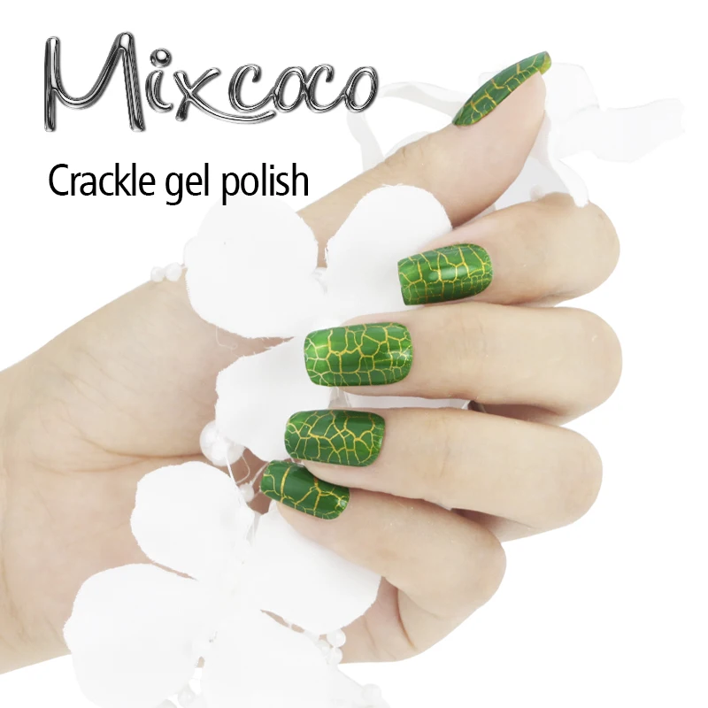 China suppliers Mixcoco brand wholesale crackle gel polish, UV gel nail polish