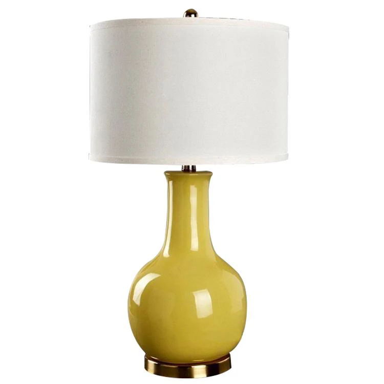 JLT-413 Set of 2 Sleek Modern Artist White / Blue /Ceramic Base Table lamp chinese lamps