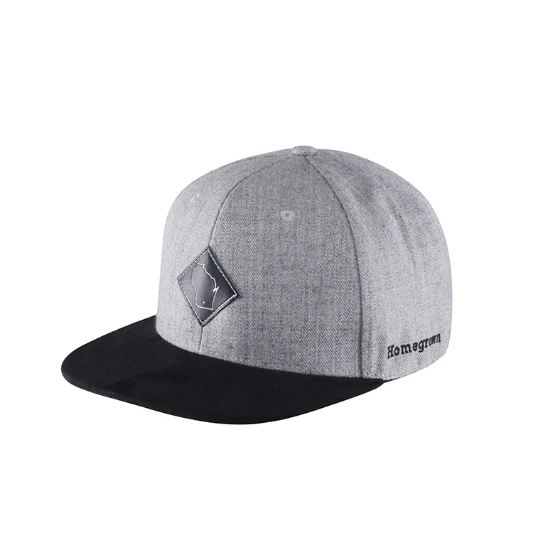 High Quality Hot Selling Custom Wholesale Gray Embroidered Chinese Baseball Caps Men