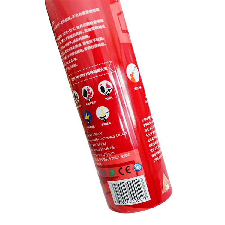 500G dry powder type car mini fire extinguisher