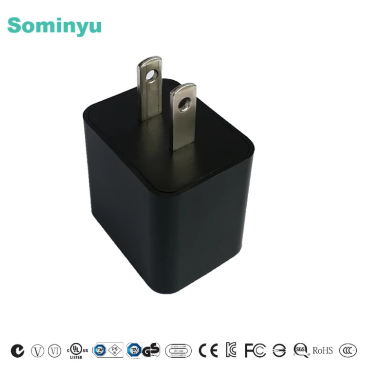 UL/cUL/FCC/CE/GS/SGS listed 5v2a usb power adapter with US/EU ac plug