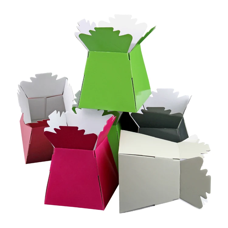 Wholesale Hot Sale Color Printing Fancy bouquet Corrugated Paper Packaging Box