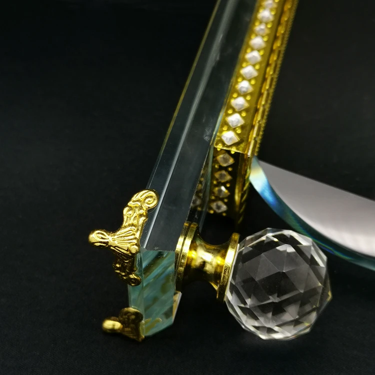 
Wholesale honorable crystal trophy Phnom Penh base glass plaque for Certificate of honor 