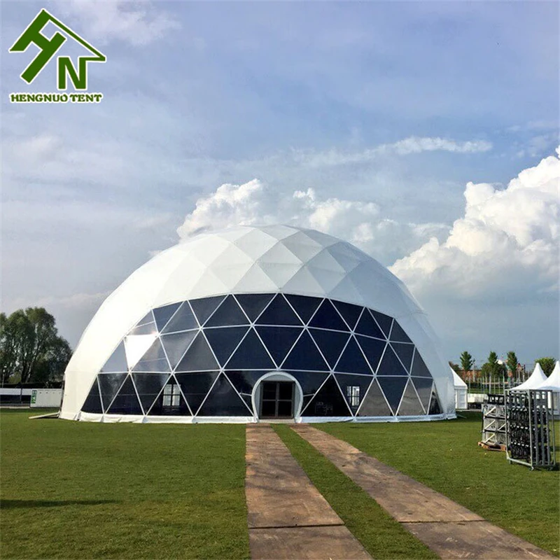 40m outdoor big white marquee circus dome roof double decker tent for wedding