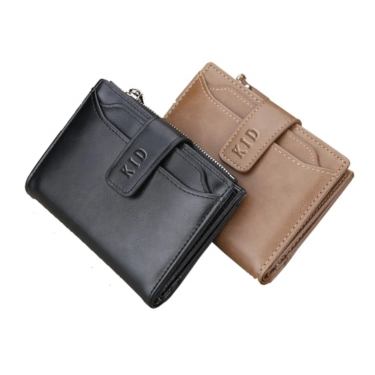 ISO men leather RFID business credit card holder factory