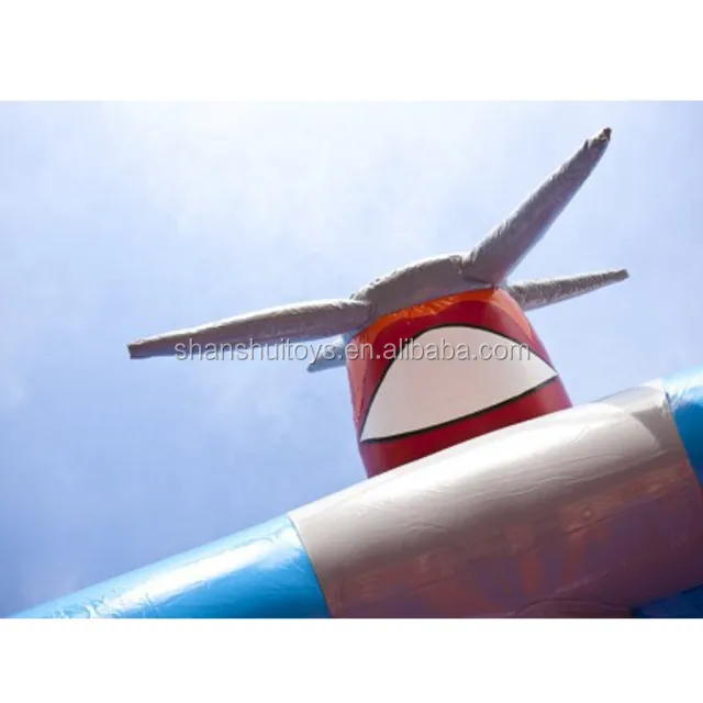 Customized inflatable airplane model bouncers durable kids bouncy castle