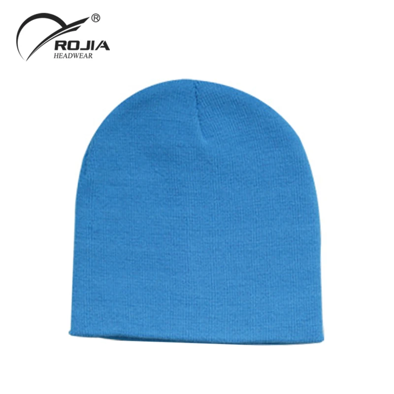 Advertising Promotions Unisex Custom Logo Embroidery Winter Knitted Beanie