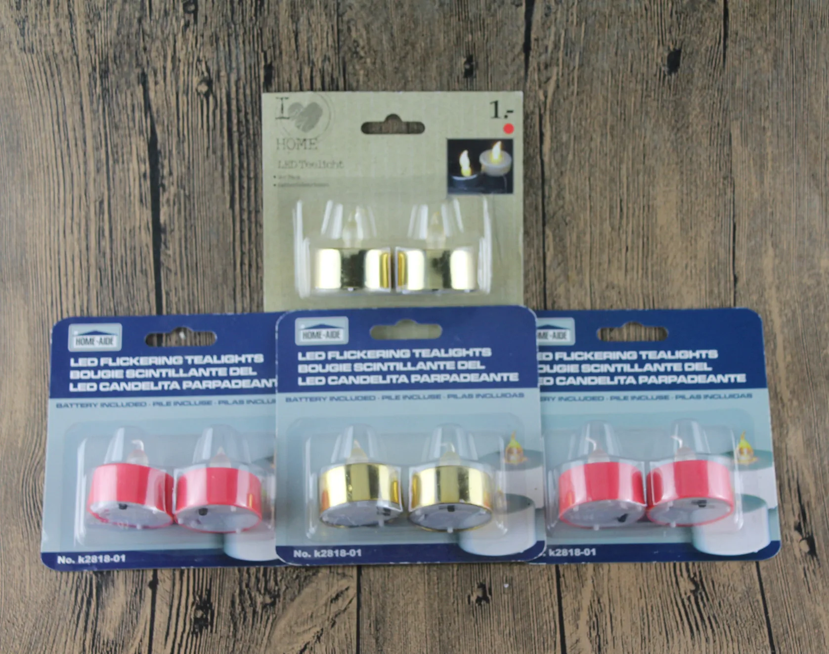 battery powered tea lights  LED Battery Operated Flameless Flickering Tea Lights, Amber, 24-Pack