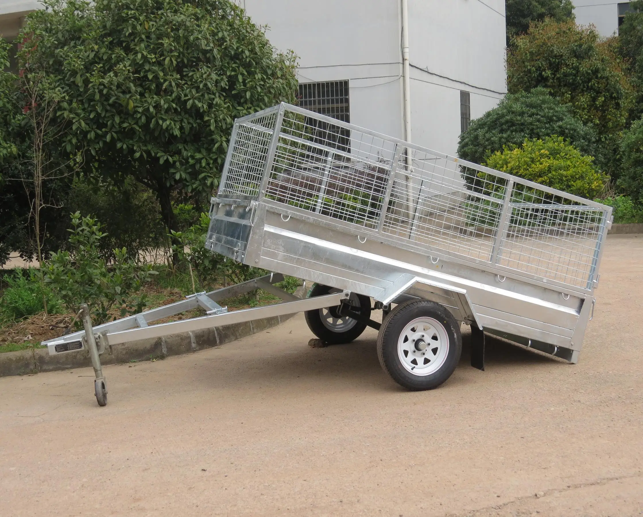 heavy duty latch tilting box trailer
