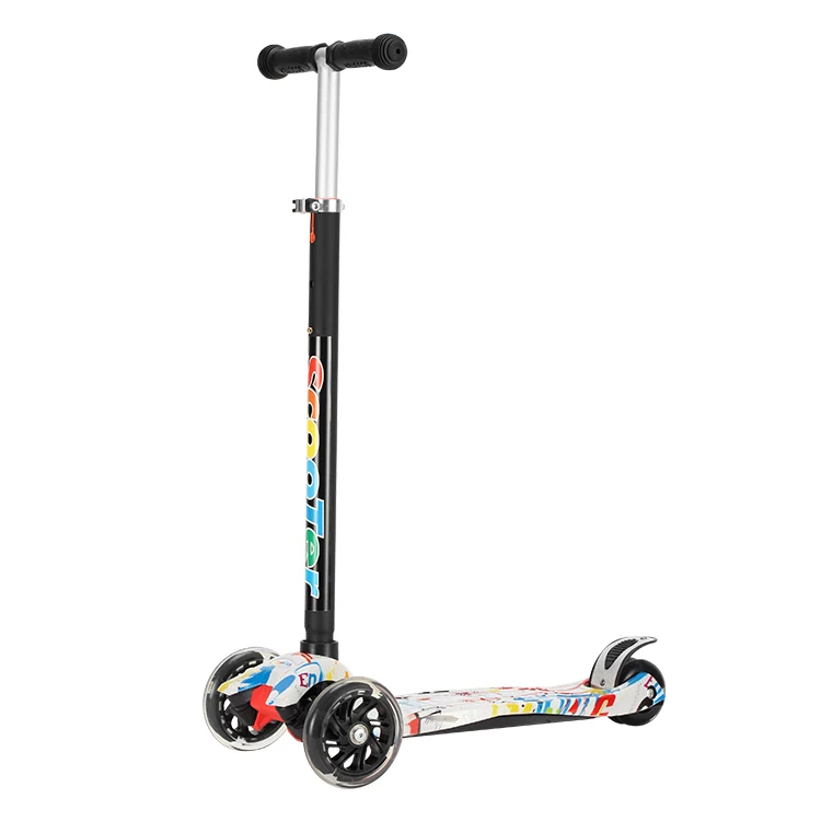 Китай (материк) с регулировкой по высоте, Детский самокат 3 колесный самокат