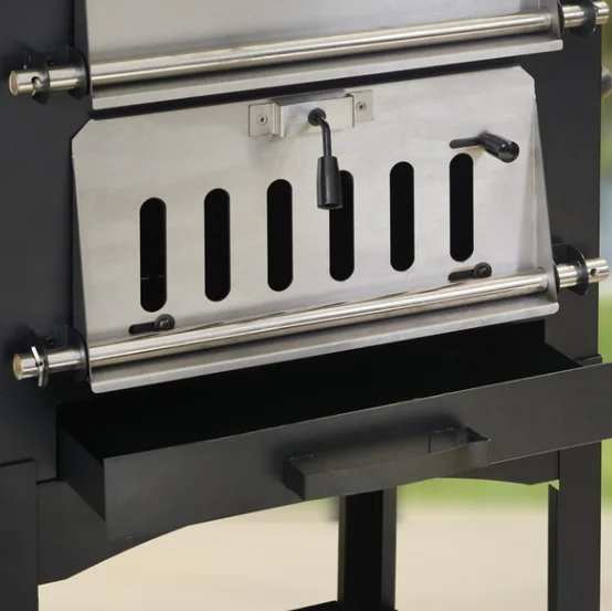 
2018 hot sale steel black powder wood/pellet burning PIzza oven with bigger cooking areas 