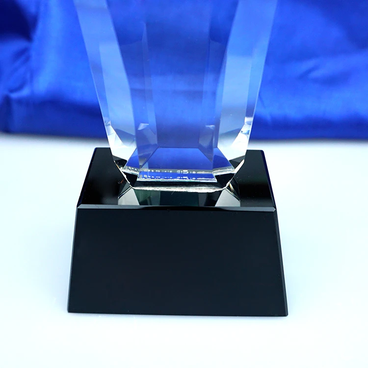 High quality Award cylinder Large Crystal Pillar Trophy