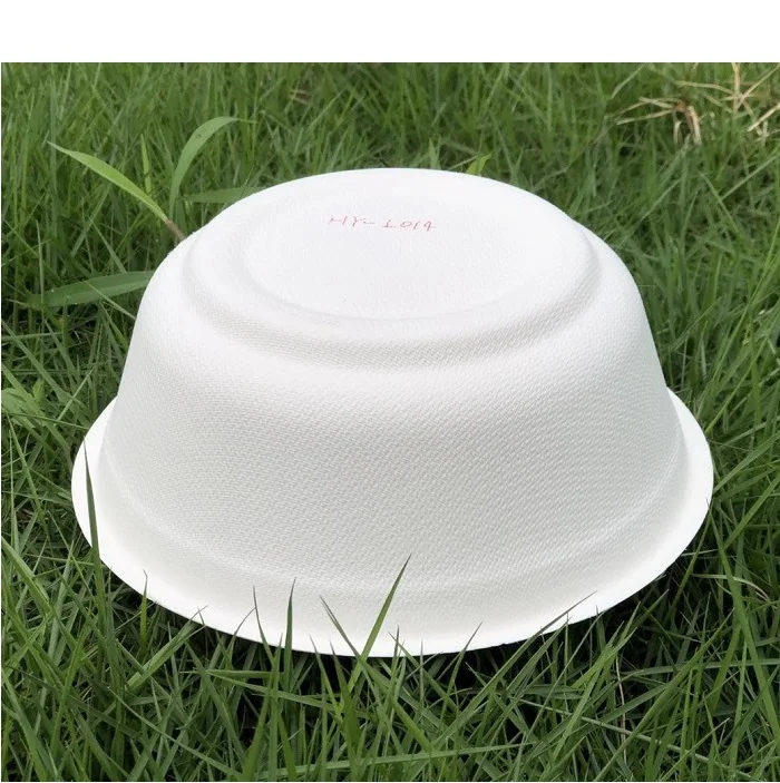 custom 12oz 24oz 32oz bagasse sugarcane paper packaging food salad fast food box/bowl/plate with lid