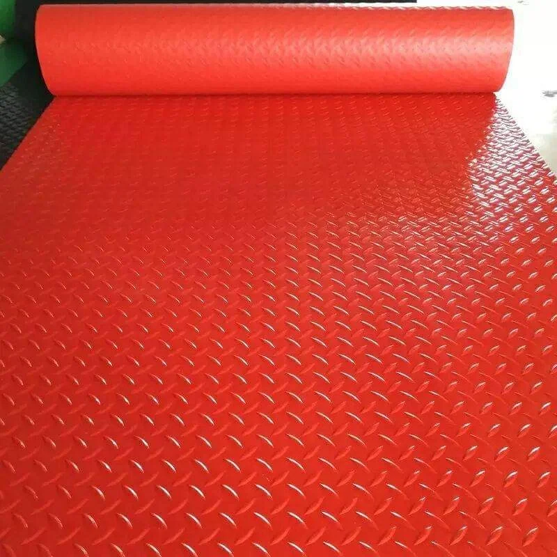SD Surface Round Button Anti Slip Rubber Sheet Flooring Mat