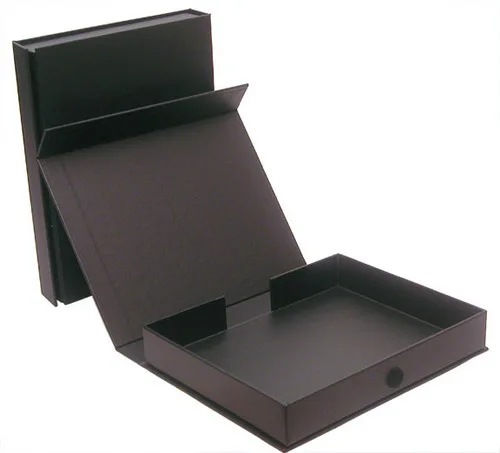 
Shenzhen factory Custom Black Rigid Magnetic Closure Gift Box Wholesale 