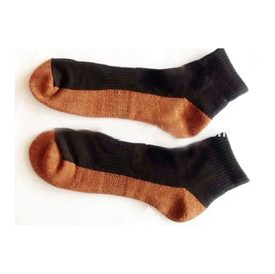OEM black bamboo Ankle Support Brace copper infused socks