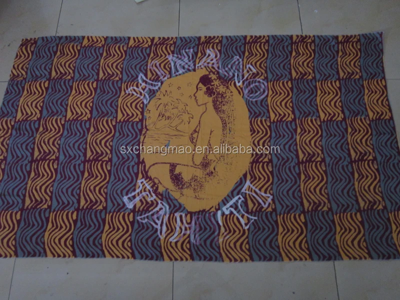 Район пляжа парео с пальмы