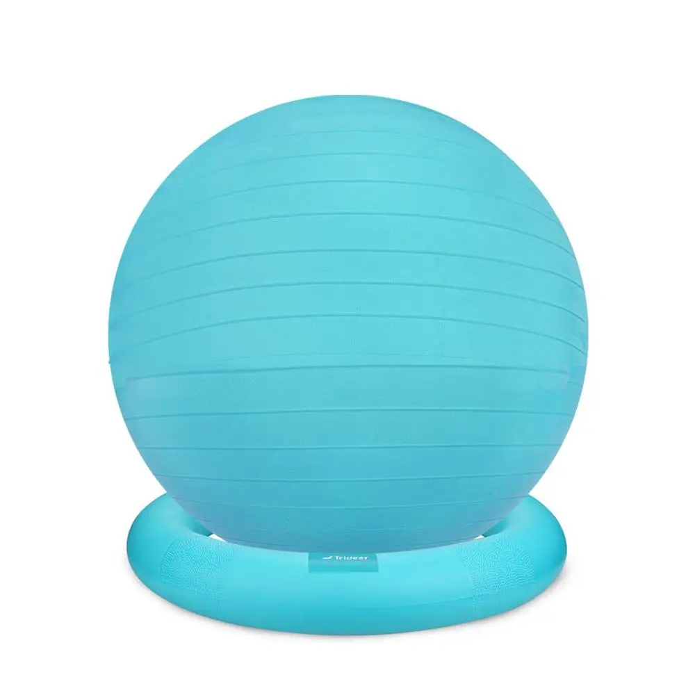 Anti-Burst Stability Ball with Feet 45cm Yoga Ball Bigger Fitness Exercise Stability Balance Ball Chair