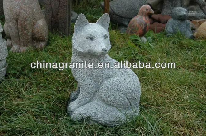 Камня животных fox статуя