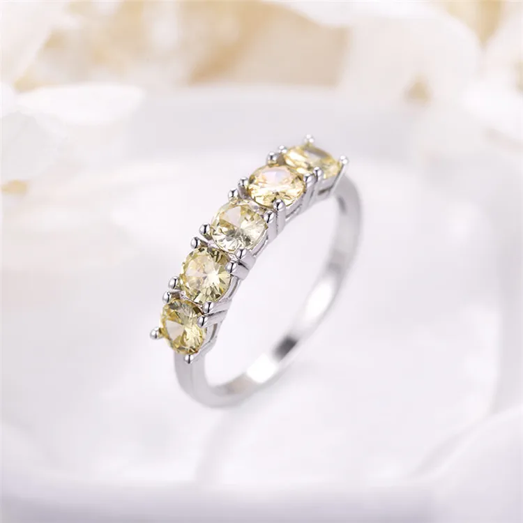 Seven a jewelry SAR7228 Diamond Women Jewelry Price White Gold Wedding Band Silver 925 Rings