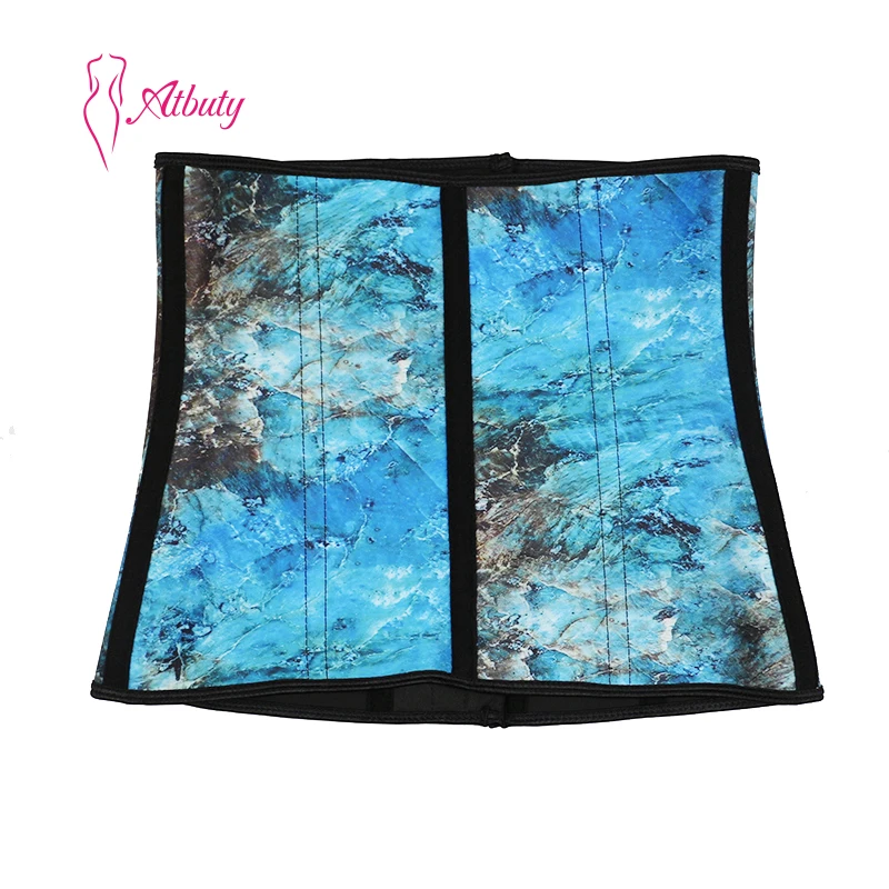 ATBUTY, мраморный Длинный Торс, латексный тонкий корсет, тренажер для талии со стальной косточкой