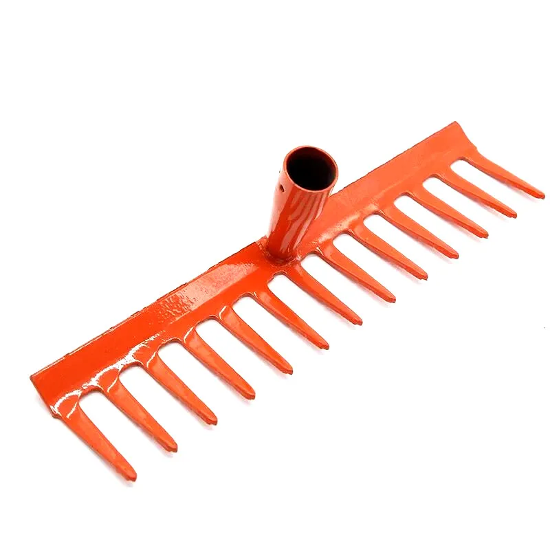Carbon steel garden rake metal rake  head farm rake in Guangzhou