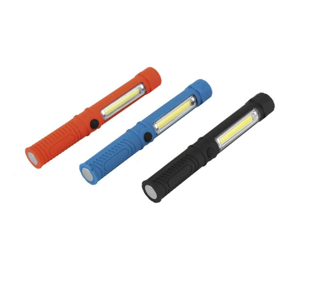 Rubber Covered COB Pen Work Light, Pen Torch Light with Powerful Magnet and Clip, Customized Color