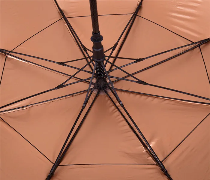 Custom Logo 30 Inch Polyester Double Lawyer Straight Golf Umbrella With EVA Handle