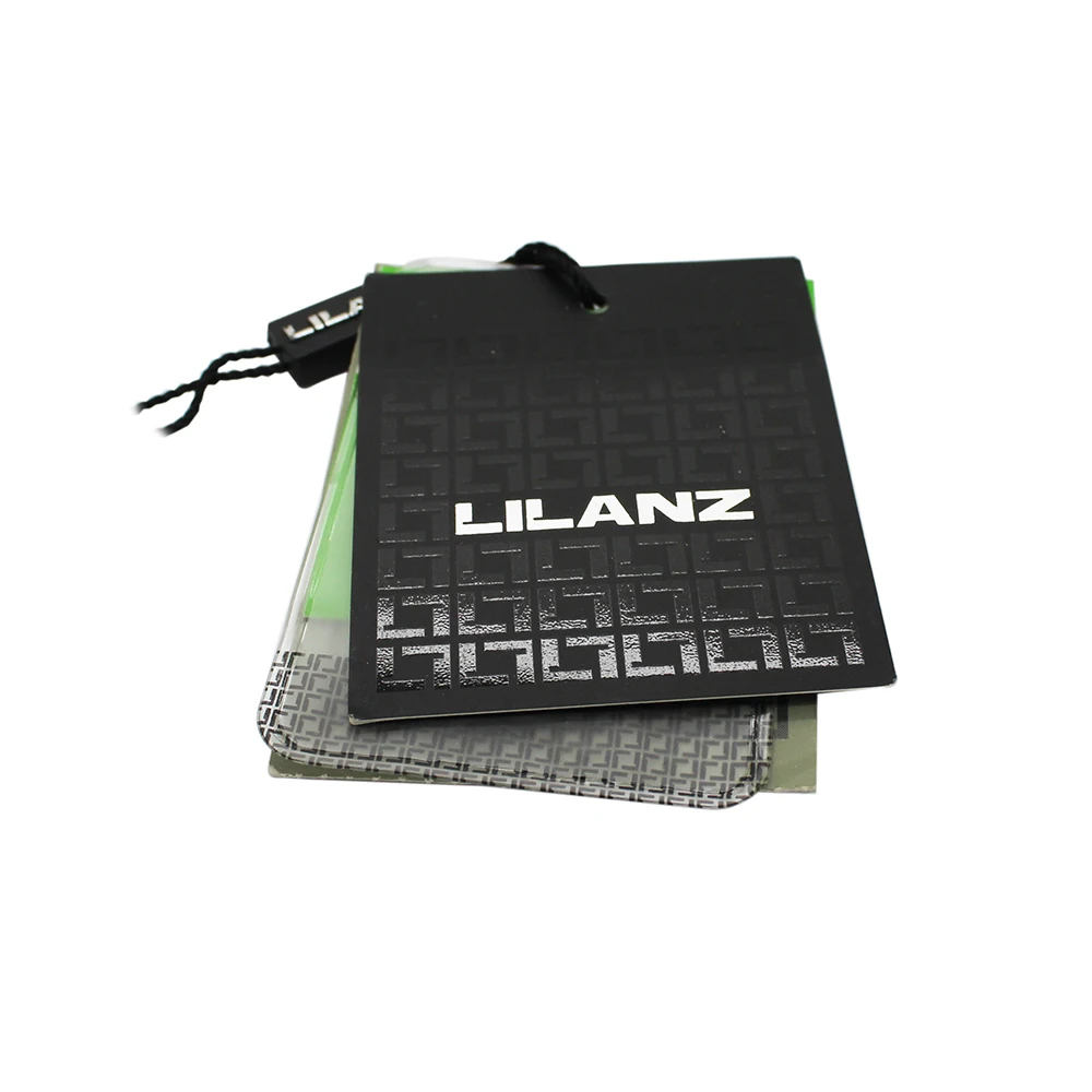 Printing Embossed Paper Thread Price Hang Tag With Cotton String