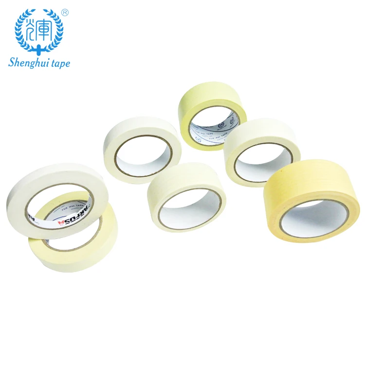 
Heat Seal Car Painting Masking Paper Adhesive Tape Car Automotive Painting Masking Paper Crepe Paper Rubber Offer Printing 