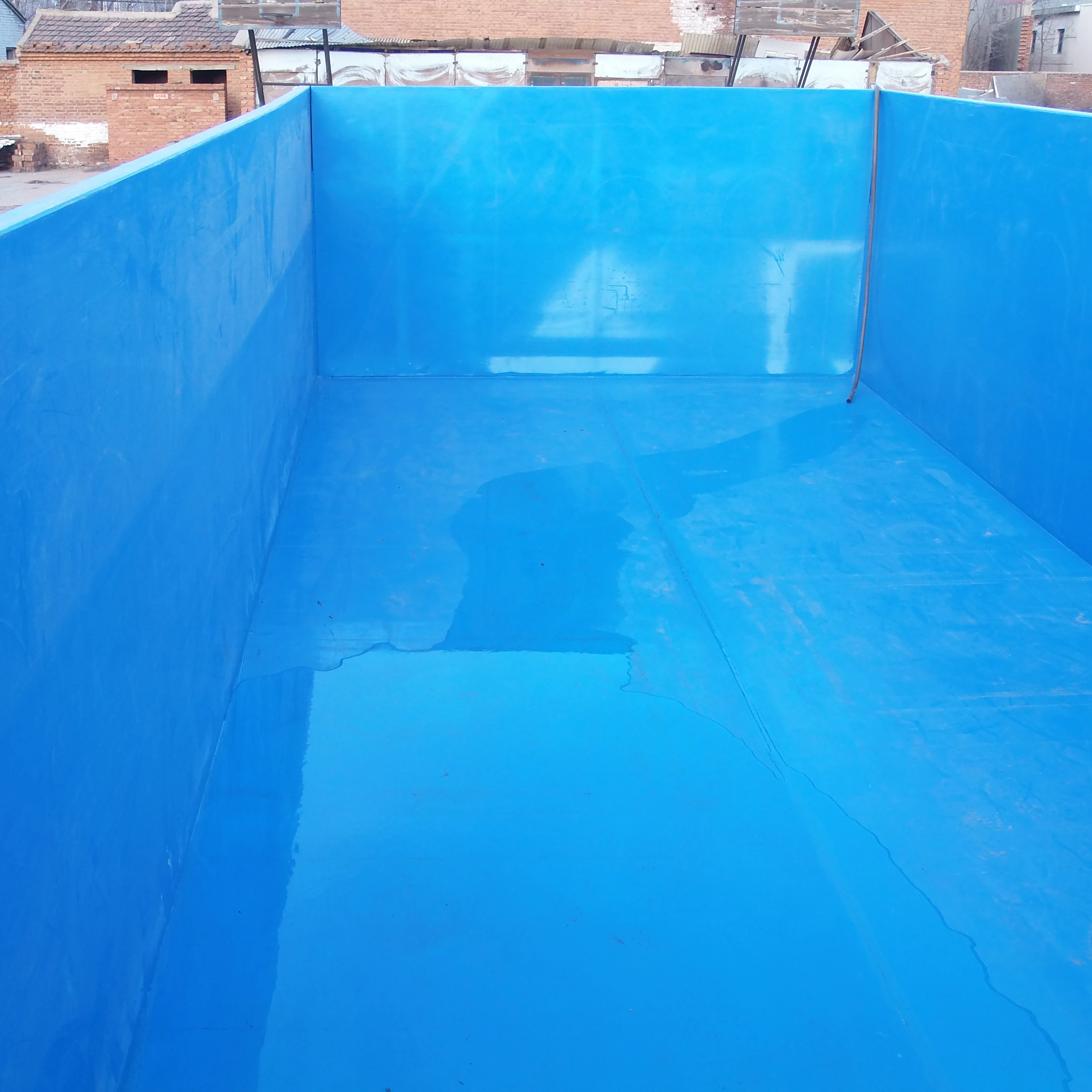 New fashion 8m 10m outdoor indoor underground swimming pool fiberglass white blue customized color